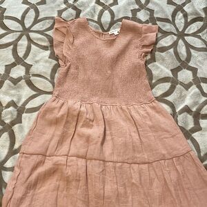 Smocked midi dress